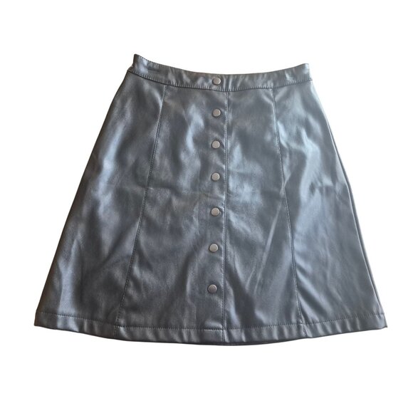 Cavalini Dresses & Skirts - Black Faux Leather Mini Skirt By Cavalini Size M